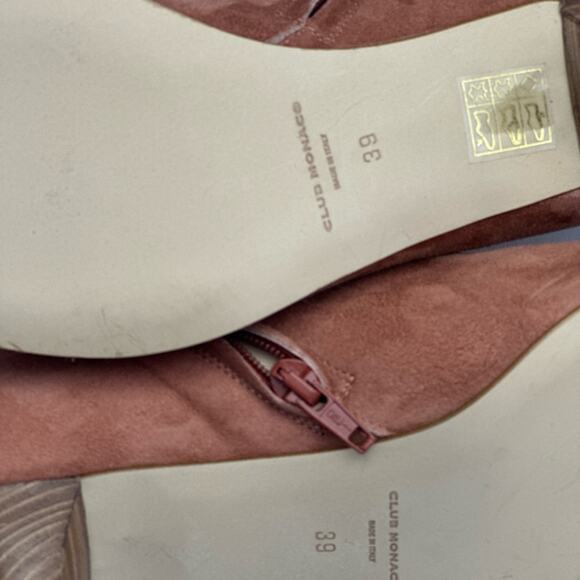 Club Monaco Tan Suede Ankle Boots - Picture 5 of 6